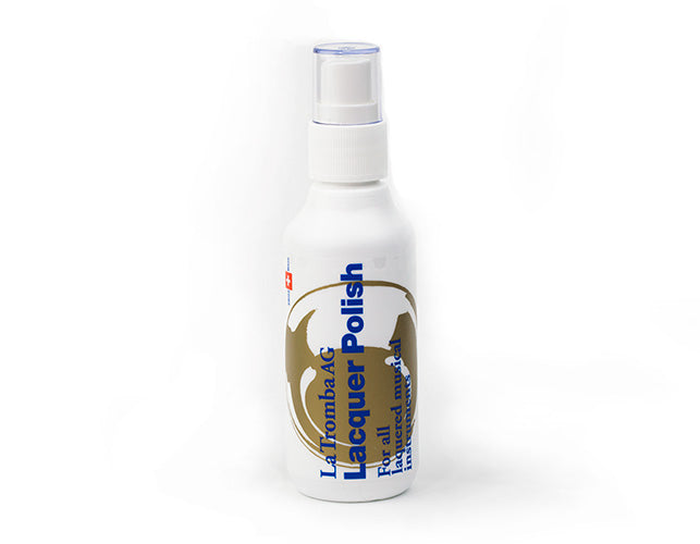 La Tromba Laquer Polish bottle for French horn maintenance.