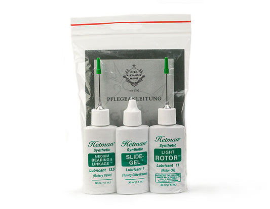 Lubricant and Care Kit for oboe and french horn accessories