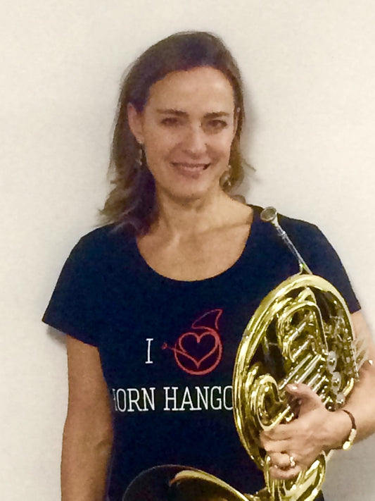 I ♥ Horn Hangouts t-shirt for French horn enthusiasts, available at Alexander Australia